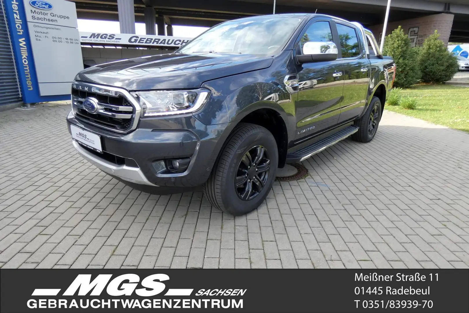 Ford Ranger 2.0 'Limited' DK #4x4 #LED #AHK #KAM #LEDER Grau - 1