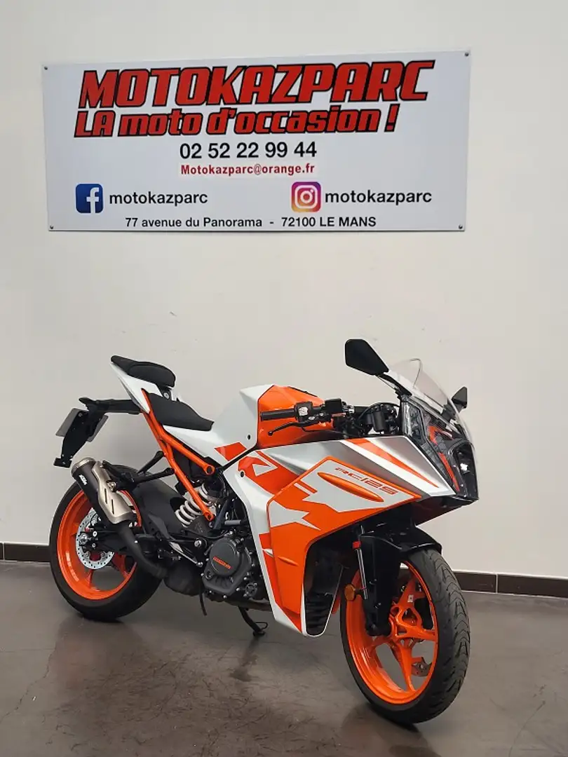 KTM RC 125 Blanc - 1