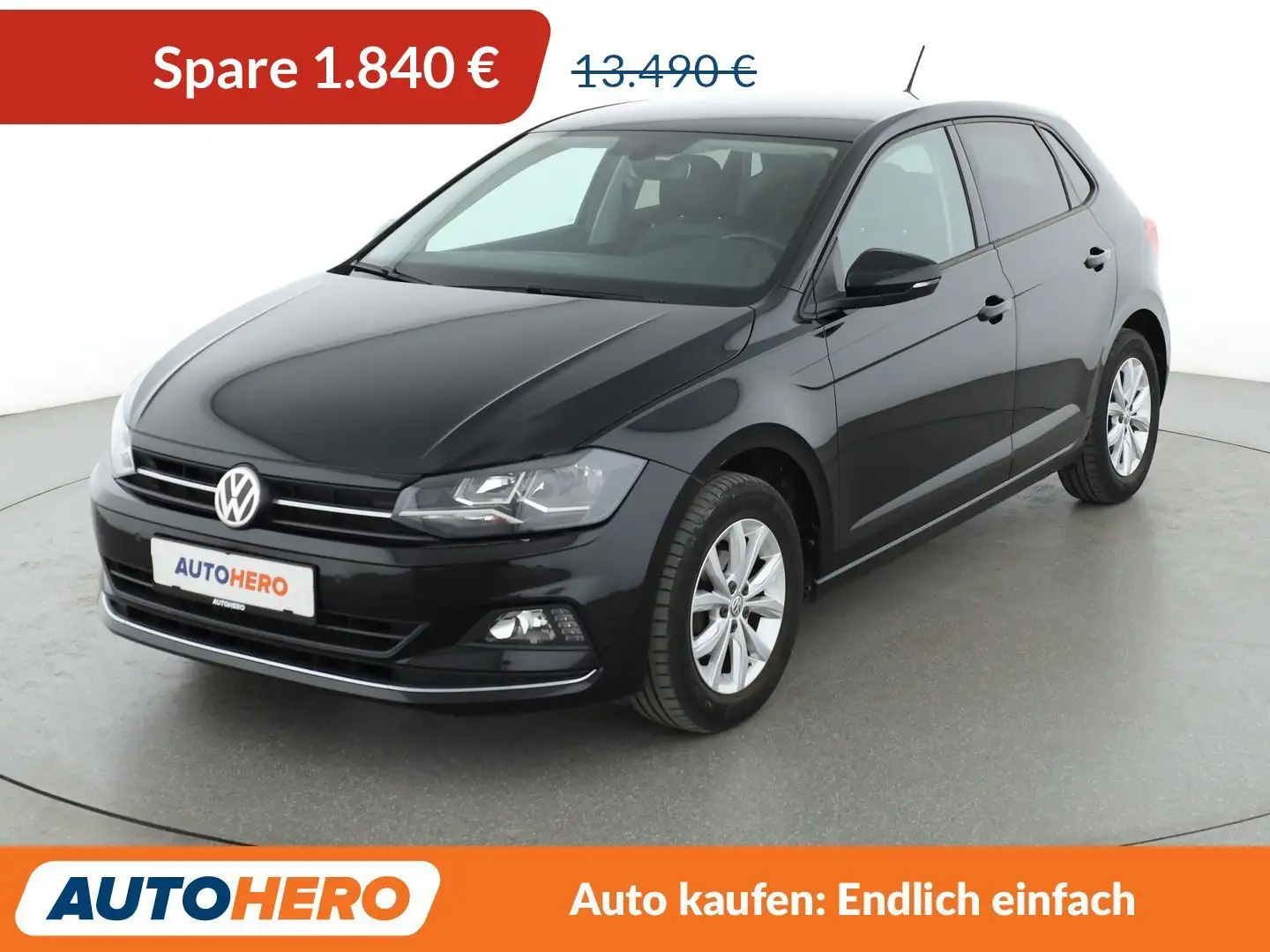 Volkswagen Polo 1.0 TSI Highline*PDC*SHZ*ACC*KLIMA*GARANTIE* Noir - 1