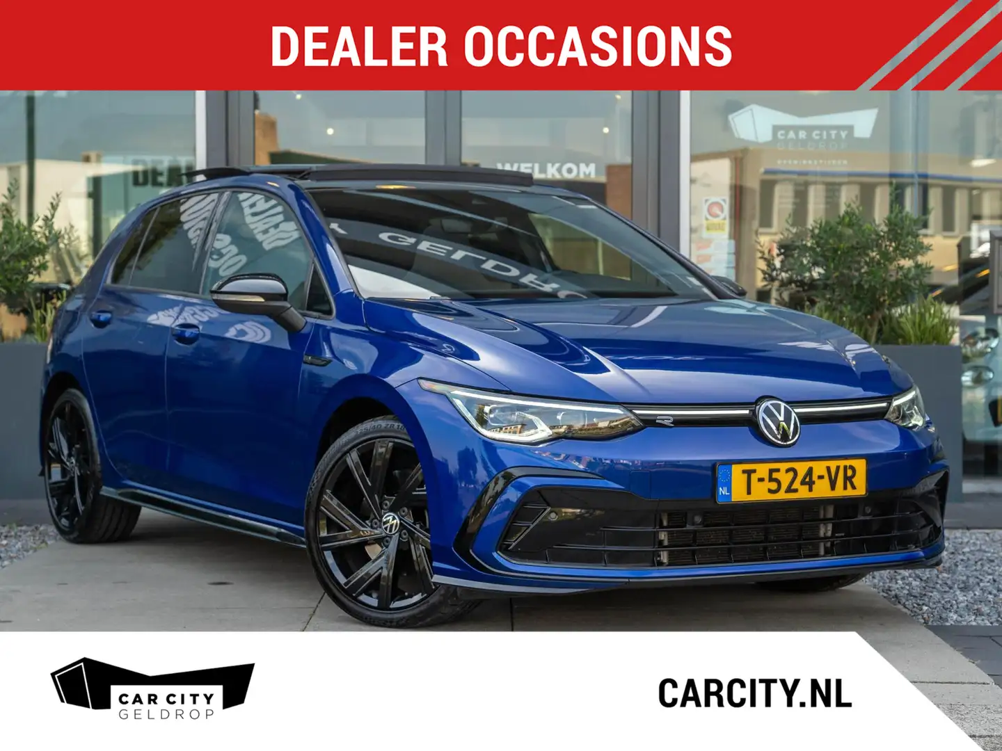 Volkswagen Golf 2.0 TSI R-line / 190pk! / Pano / IQ / Black style Bleu - 1