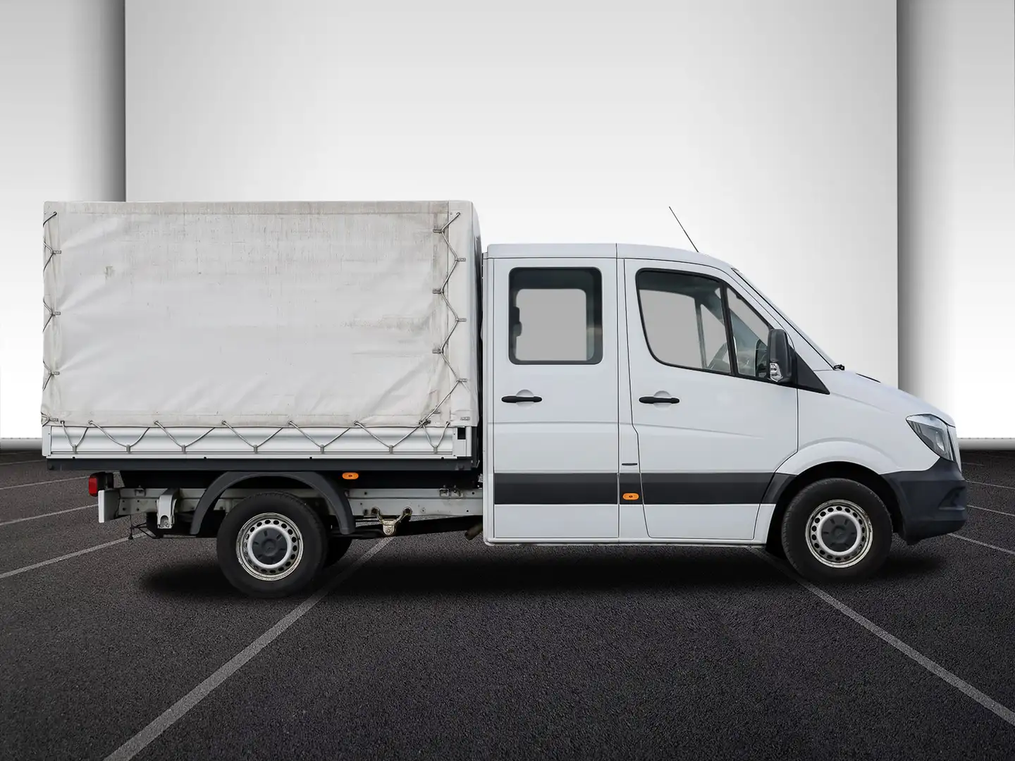 Mercedes-Benz Sprinter 214 CDI DOKA Pritsche,Klima,EURO6 Weiß - 2