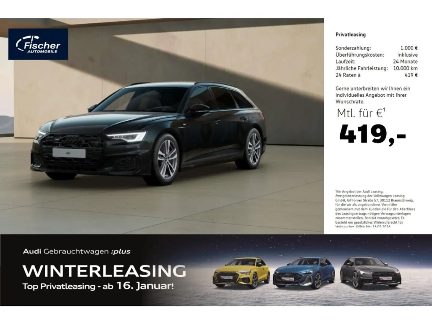 Audi A6 Avant 50 TFSI e qu. S line HUD/19''/AHK-Vorb. Schwarz - 1