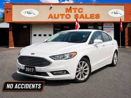 White 2017 Ford Fusion Sedan Front-Wheel Drive Automatic