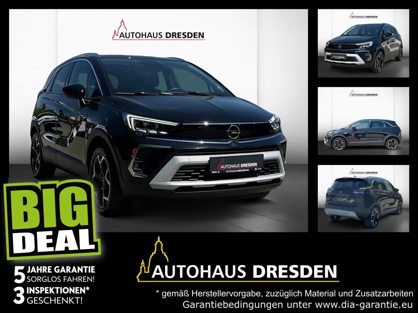 Opel Crossland 1.2 Turbo Ultimate Paket FLA HUD LM Schwarz - 1