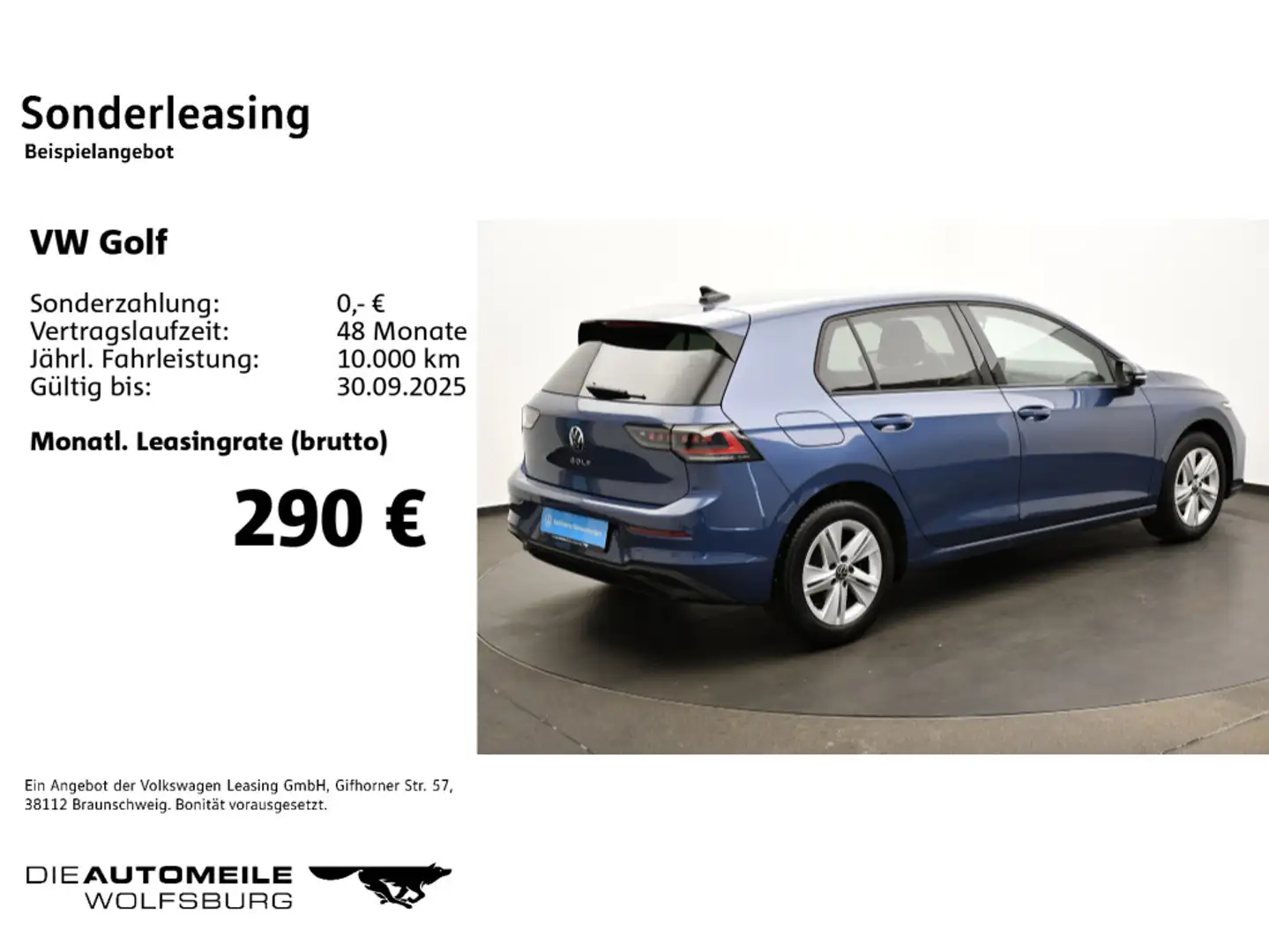 Volkswagen Golf 8 VIII 1.5 TSI Life PA Matrix/Stand/AHK/ACC Blau - 2