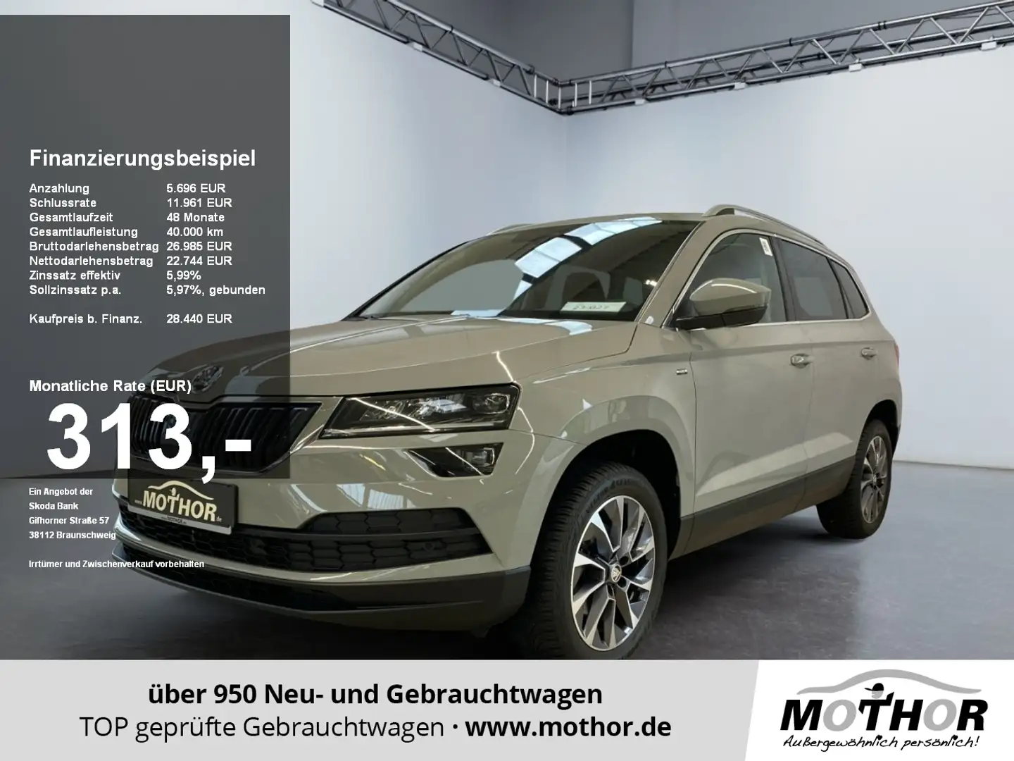 Skoda Karoq Drive 1.5 TSI DSG Abstandstempomat Grau - 1