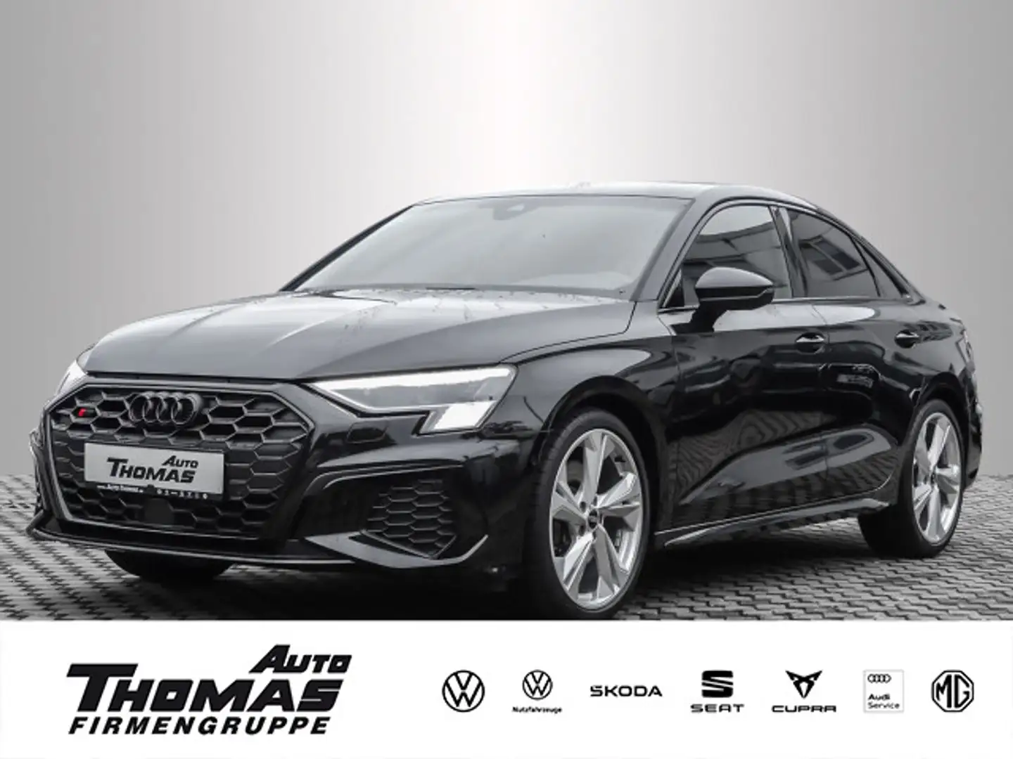 Audi S3 35 TFSI quattro S tronic LED+NAVI Schwarz - 1