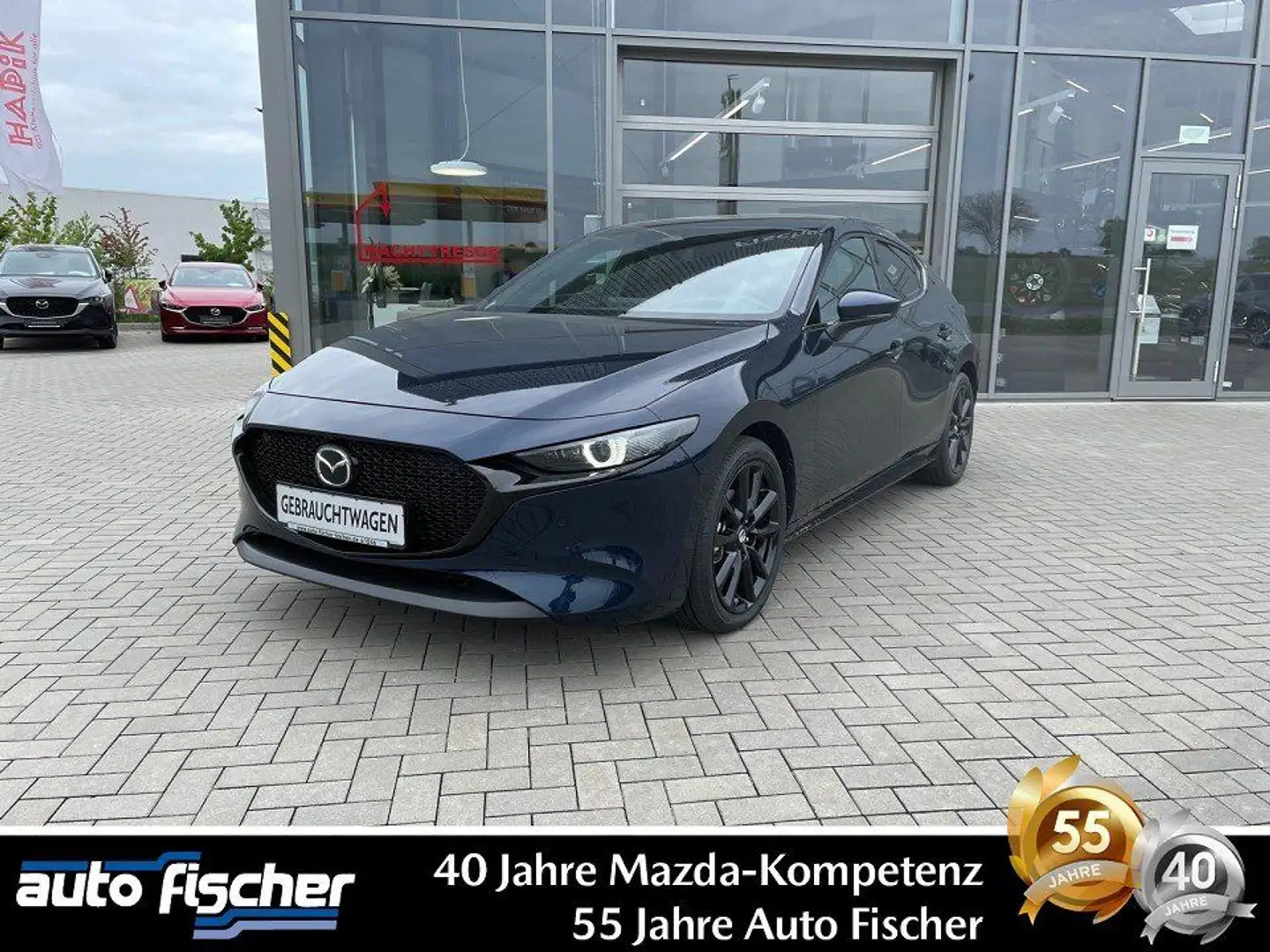 Mazda 3 2.0 (186PS) Schalter Exclusive-Line COMR DASO Blauw - 1