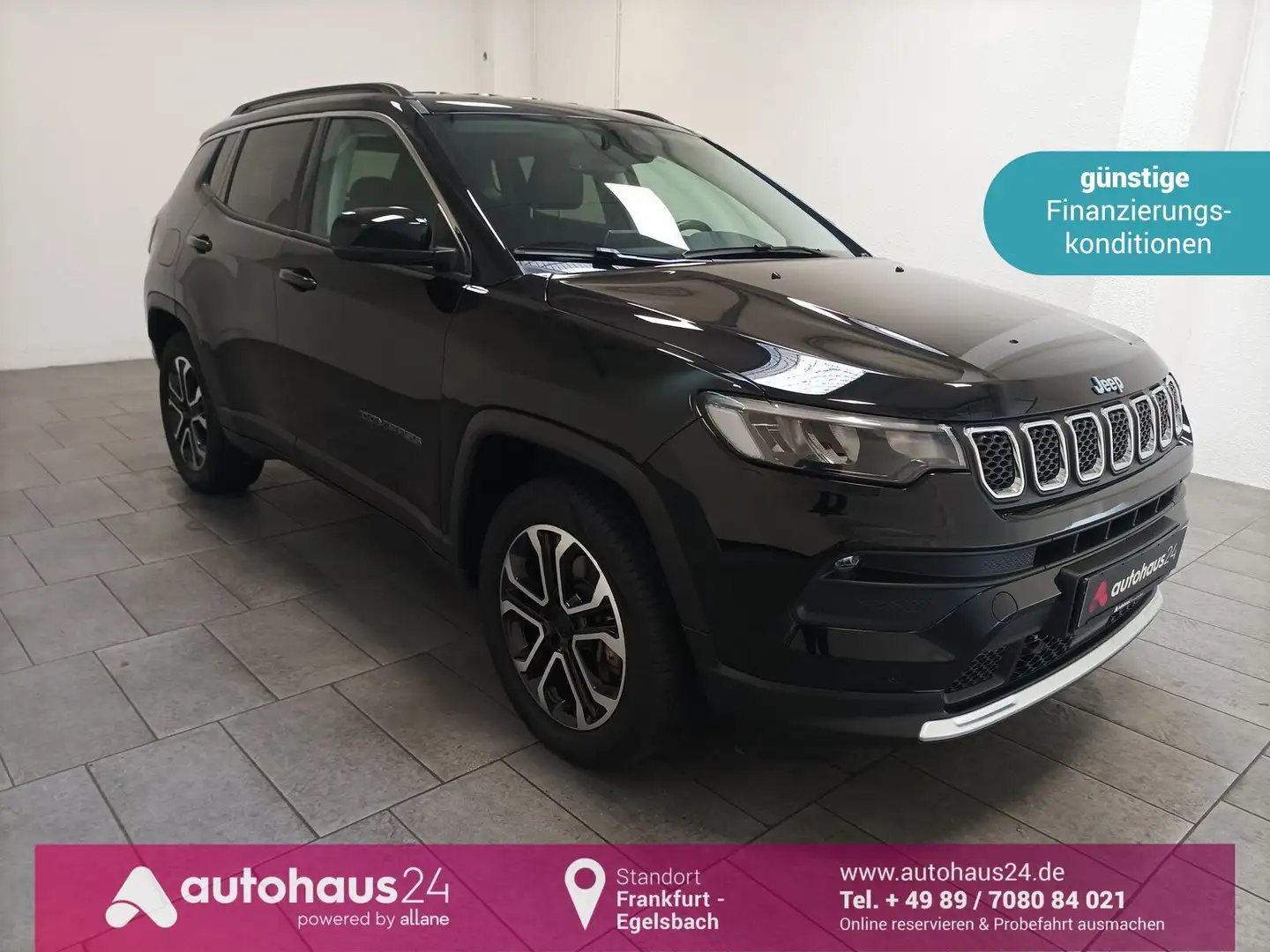 Jeep Compass 1.3 Navi|CAM|Tempomat|LED Schwarz - 1