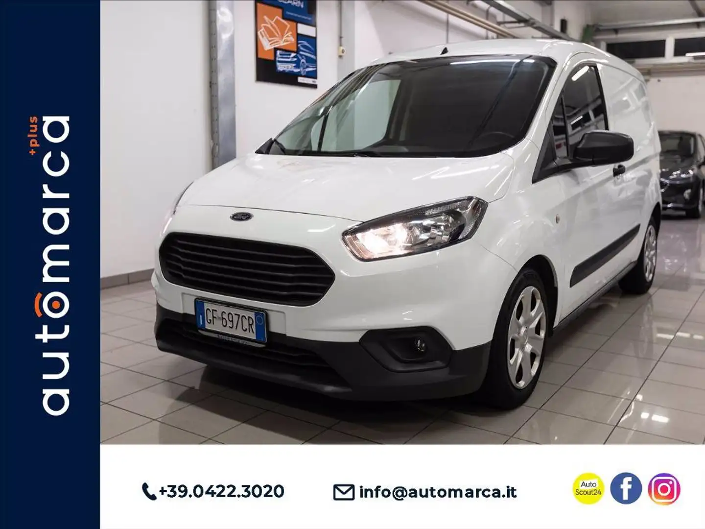 Ford Transit Courier 1.5 tdci 75cv S&S Trend my20 Bianco - 1