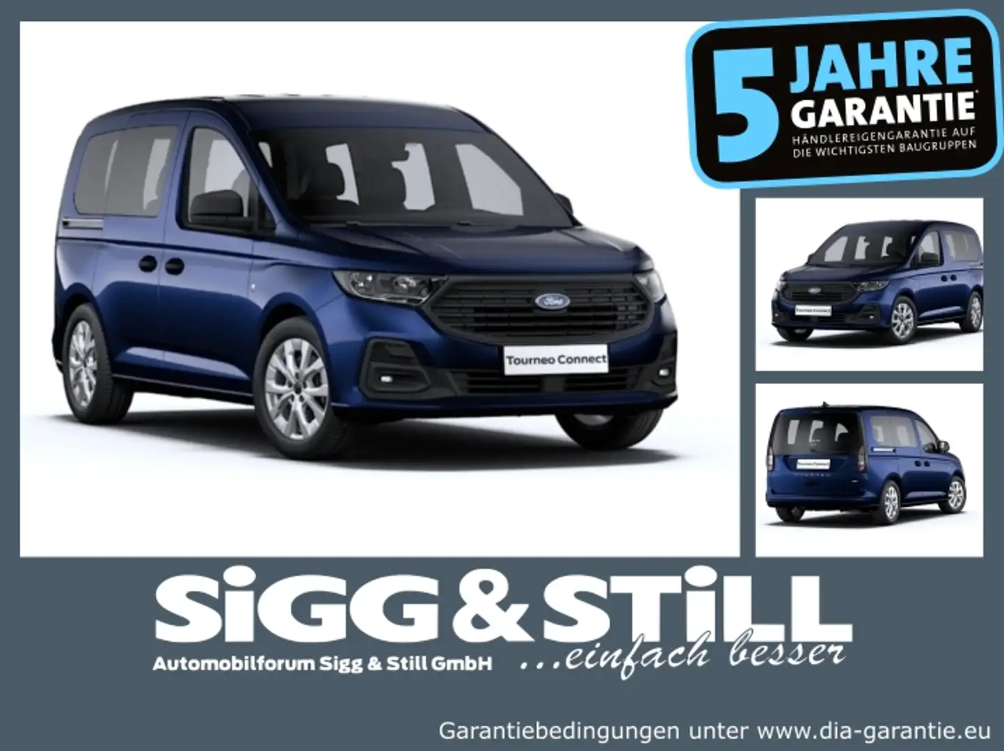 Ford Tourneo Connect Trend 1.5 PHEV NAVI*PDC*KLIMAAUT Modrá - 1