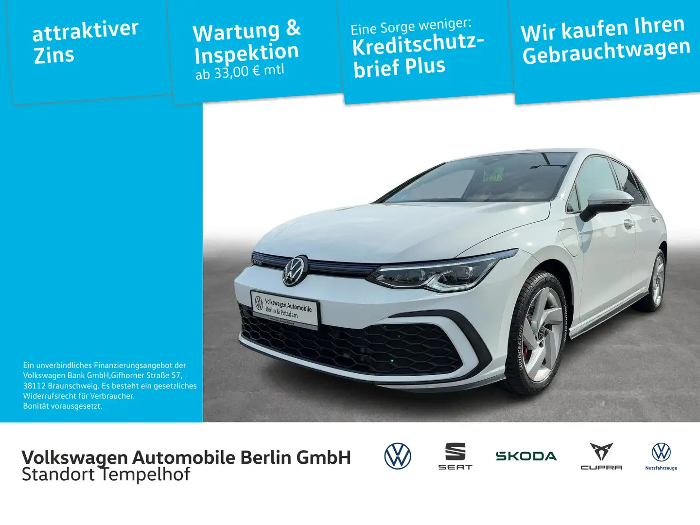 Volkswagen Golf GTE VIII GTE 1.4TSI DSG NAVI MATRIX-LED KAMERA Blanco - 1