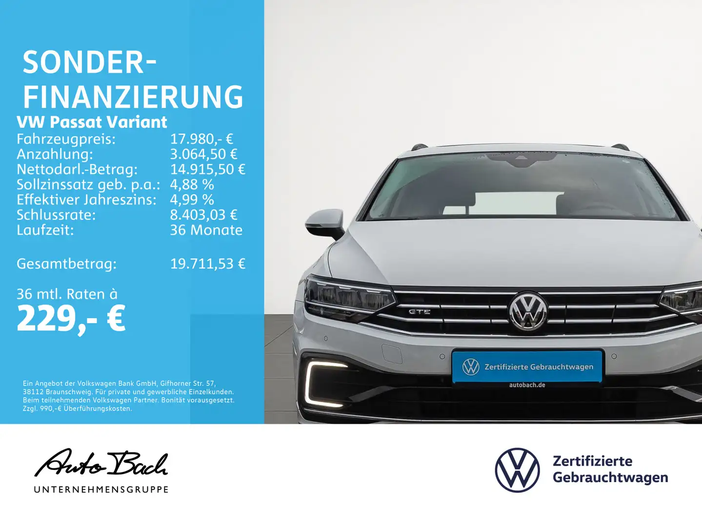 Volkswagen Passat Variant GTE 1.4 eHybrid Navi LED Panorama Wit - 2