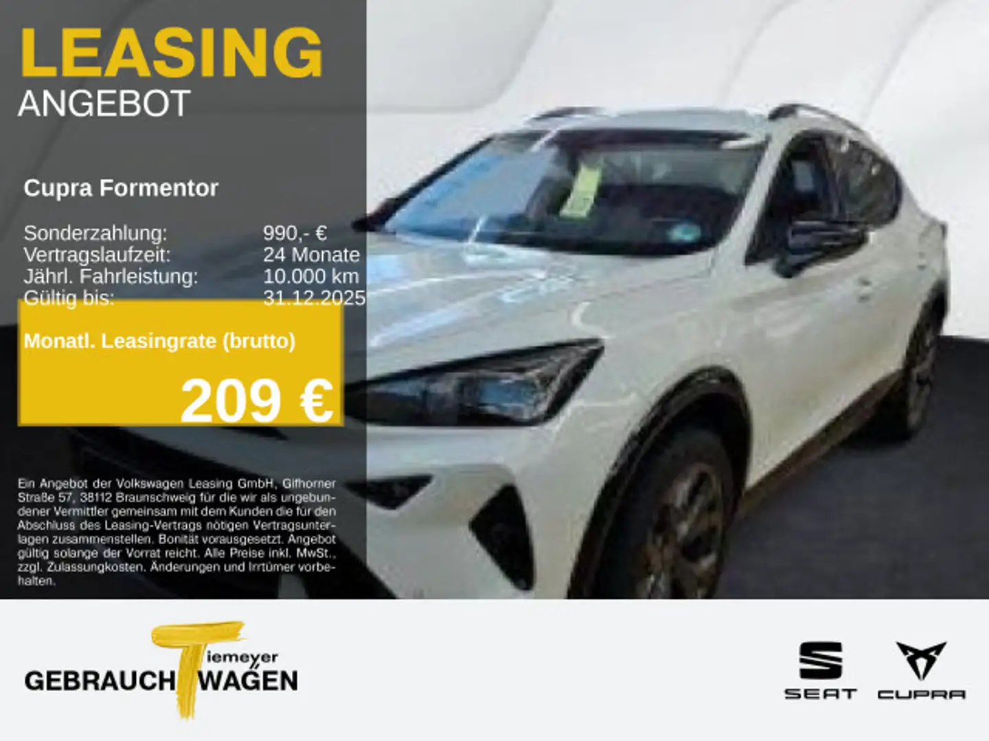 CUPRA Formentor 2.0 TDI DSG SUPERSPORT SIDE-ASSIST 360 Weiß - 1