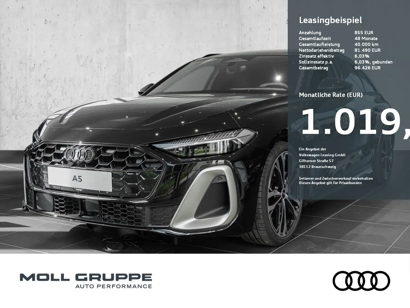 Audi A5 Avant e-hybrid quattro 220 kW S tronic NAVI Nero - 1