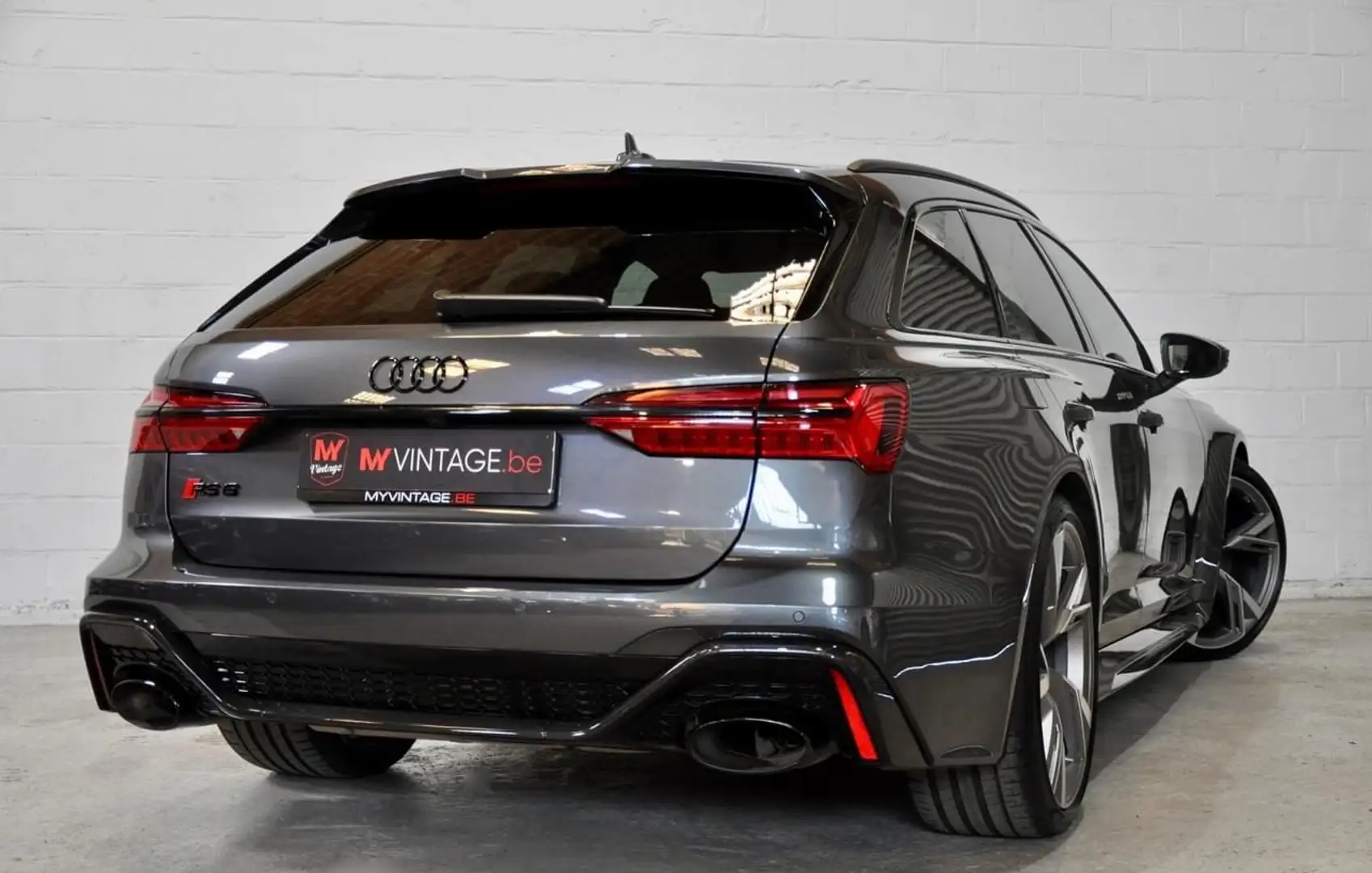 Audi RS6 4.0 V8 RS+ PANO-BO-MATRIX-CERAMIQUE- UTILITAIRE Grijs - 2