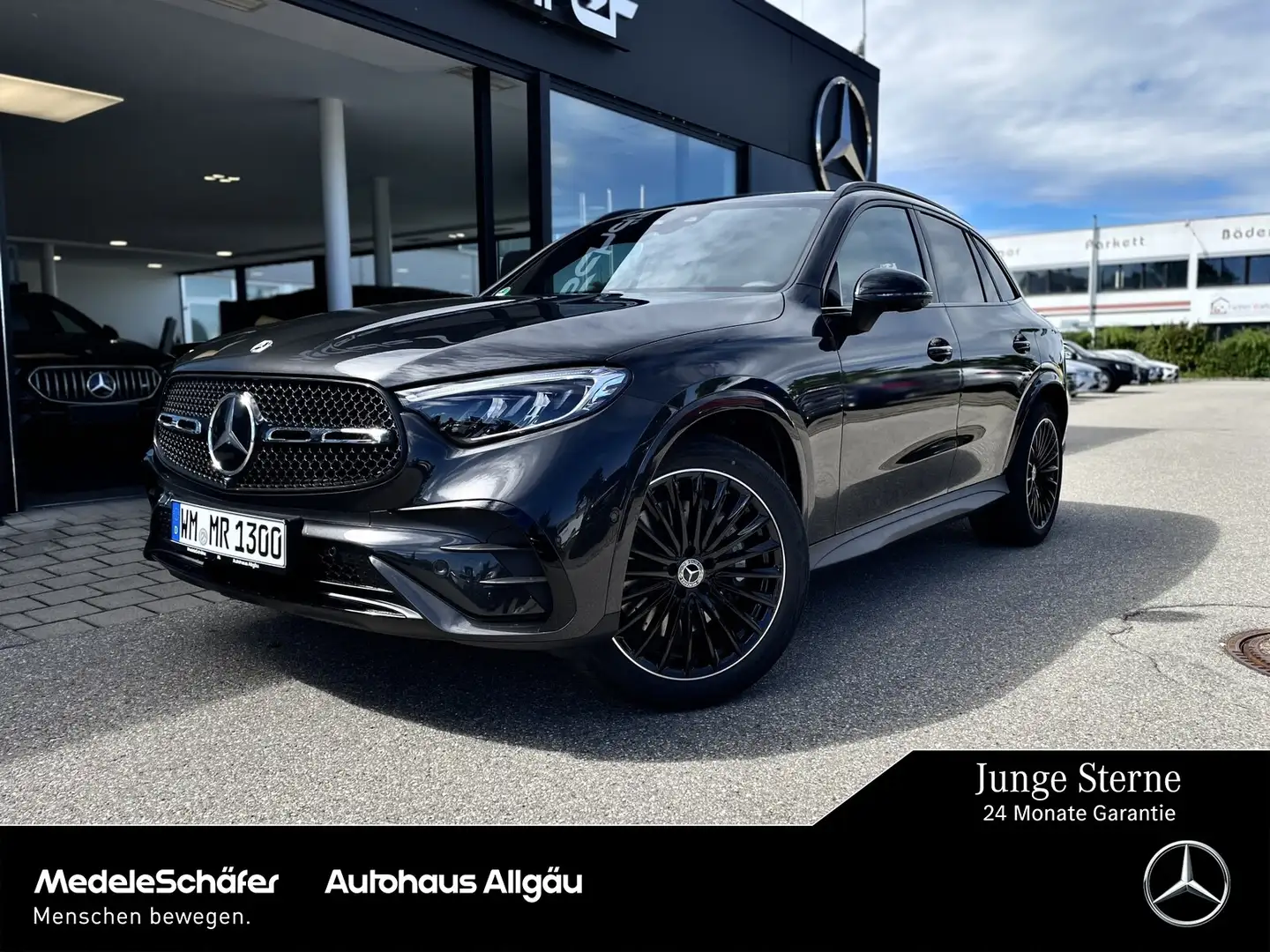 Mercedes-Benz GLC 300 GLC 300 d 4M AMG Night Distr AHK Burm Pano Memo Grau - 1