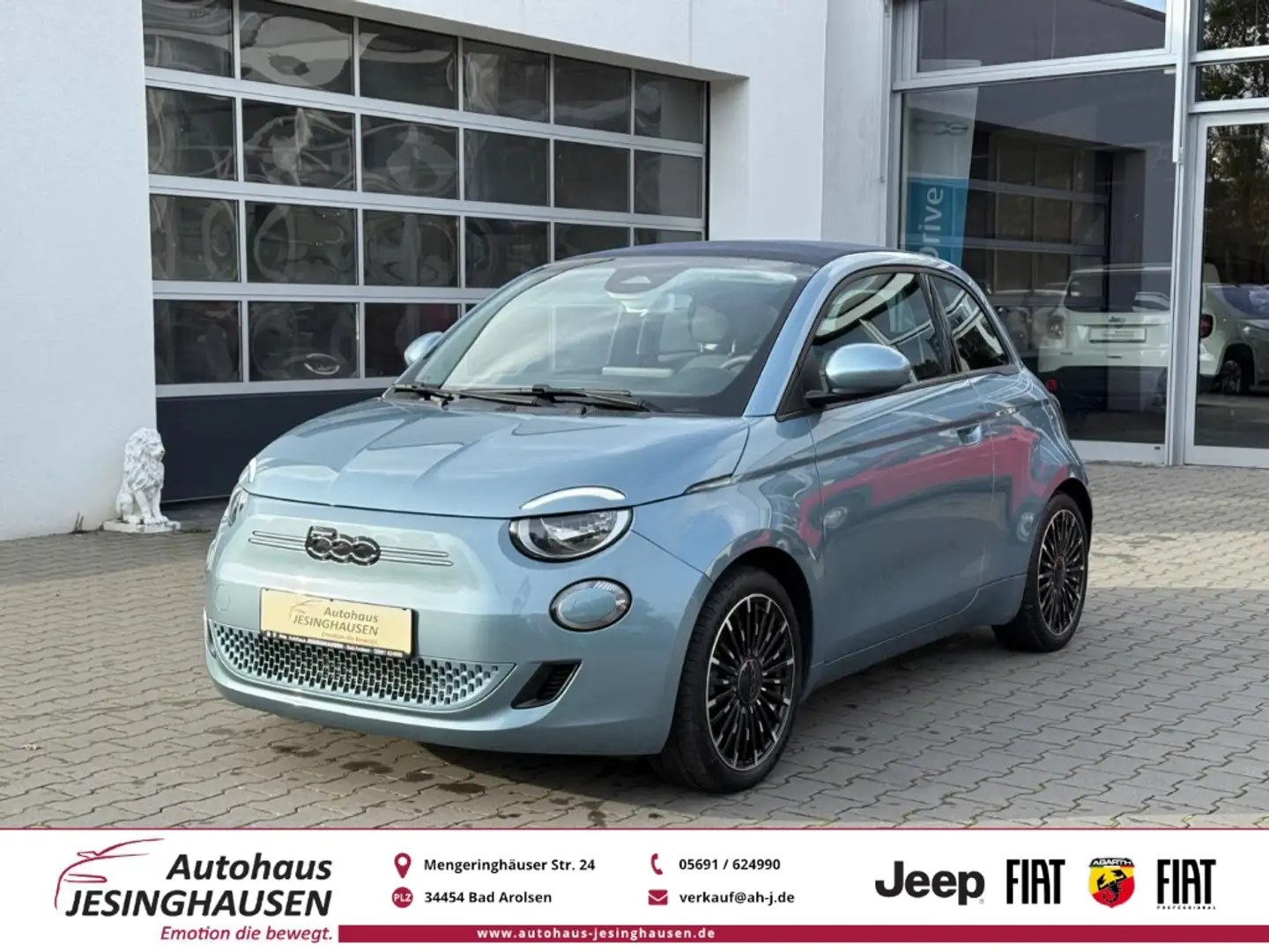 Fiat 500e Icon Navi Apple CarPlay Android Auto Klimaautom Fa Blauw - 1
