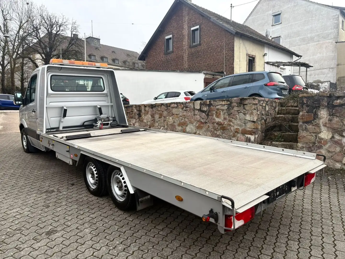 Volkswagen Crafter Algema Abschleppwagen Autotransporter Silber - 2