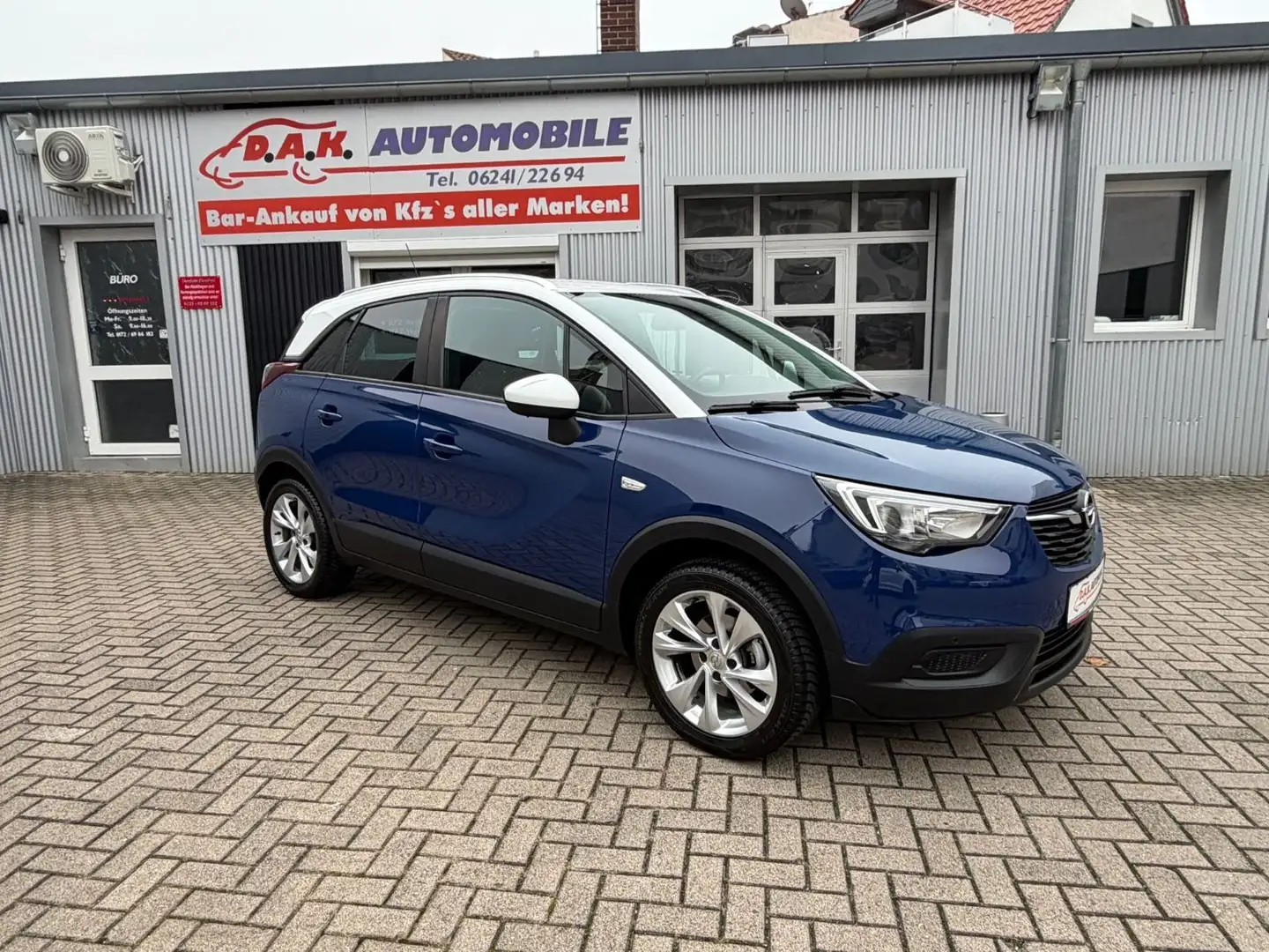 Opel Crossland X 1.Hand+28TKM+PDC+Spurhalteass.+SHZ Bleu - 1