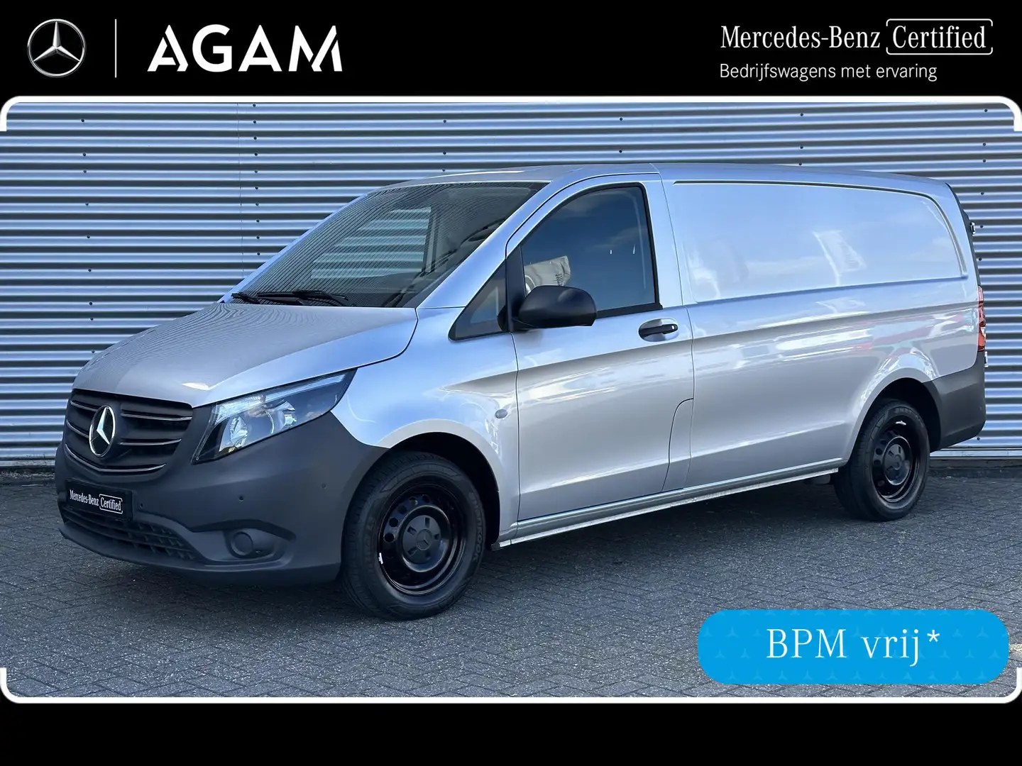 Mercedes-Benz Vito 110 CDI L2 Navigatie Airco Camera Achterdeuren Mer Argento - 1