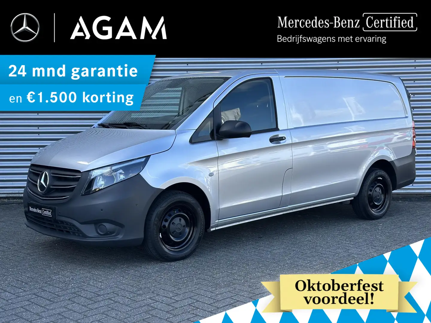 Mercedes-Benz Vito 110 CDI L2 Navigatie Airco Camera Achterdeuren Argent - 1