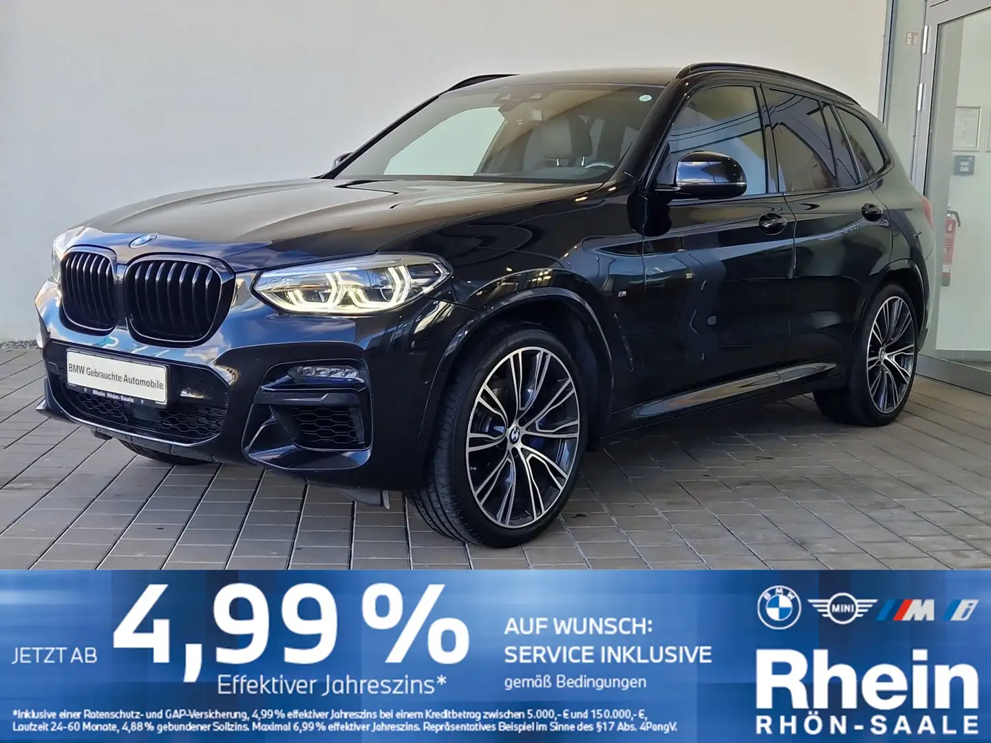 BMW X3 M 40d HUD.LED.Tempomat.Hifi.AHK.PANO.Komfort. Schwarz - 1
