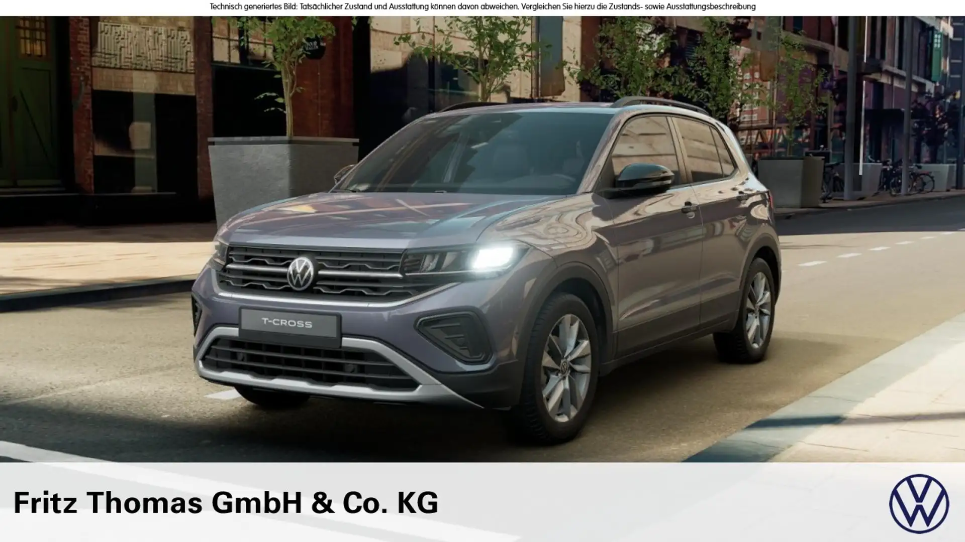 Volkswagen T-Cross 1.0 TSI DSG Goal LED Navi AHK PDC Klima Grau - 1