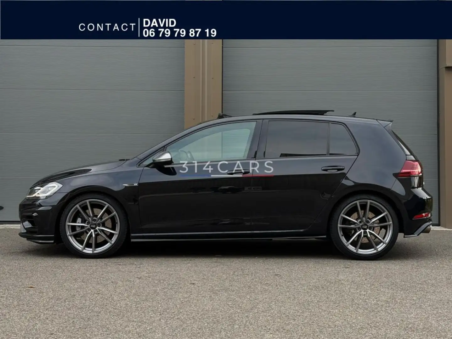 Volkswagen Golf 2.0 16V TSI - 300 - BV DSG 7 VII BERLINE R 4Motion PHASE 2 Zwart - 2