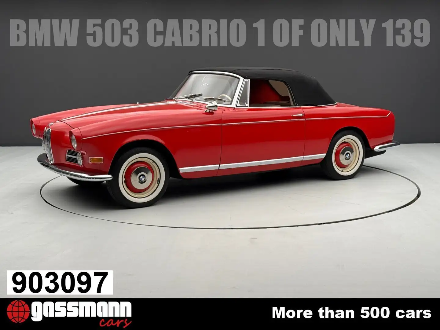 BMW 503 Cabriolet - 1 of only 139 Roşu - 1