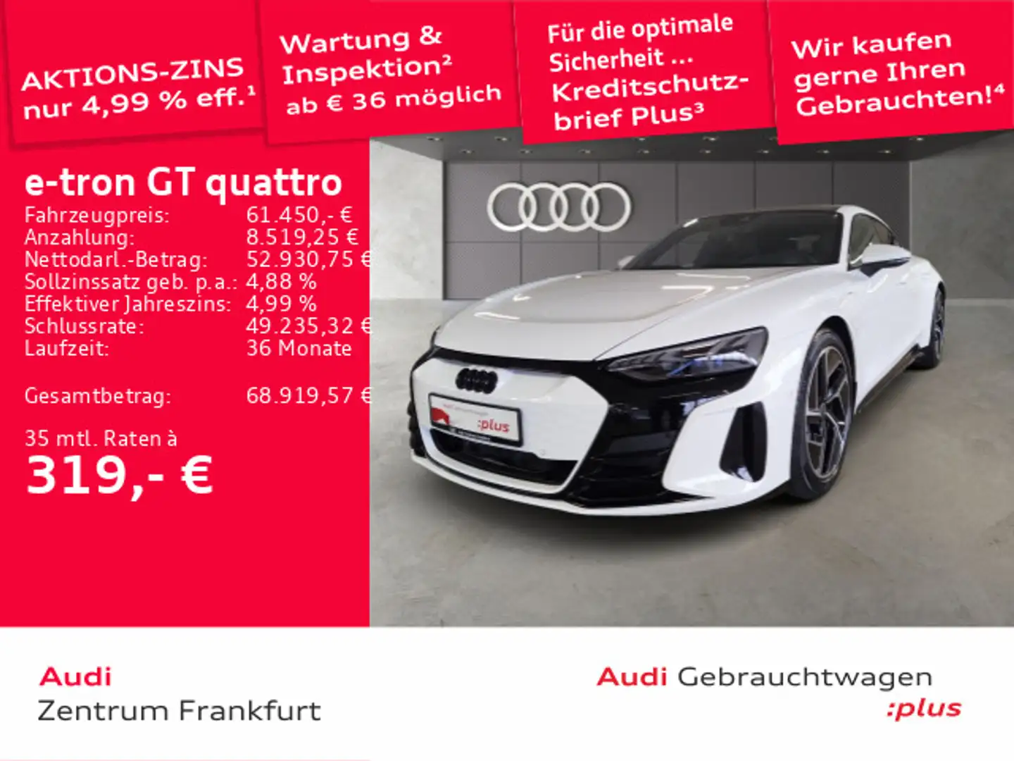 Audi e-tron GT Matrix-LED Panorama B&O air su Weiß - 1