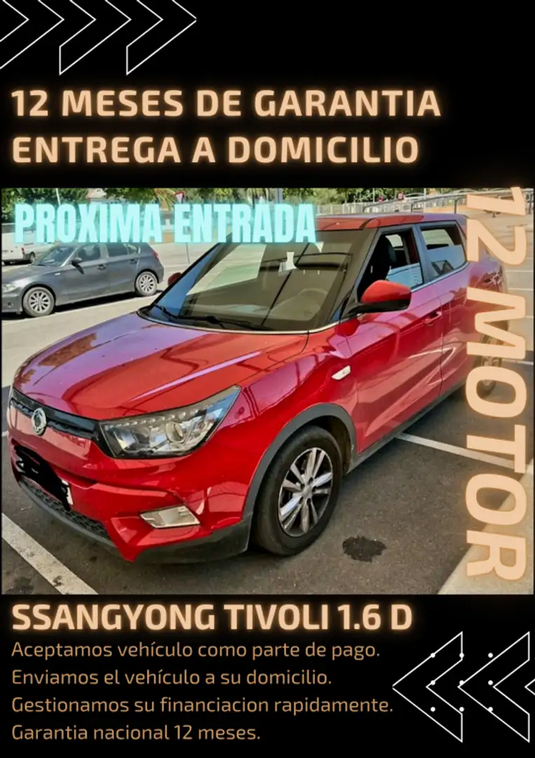 SsangYong Tivoli D16T Premium 4x2 Rojo - 1