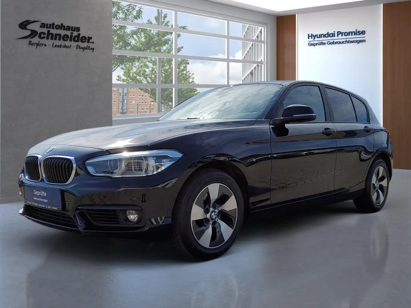 BMW 120 Diesel Lim. Automatik ADVANTAGE NAVI/LED/SHZ/TEMPO Noir - 1
