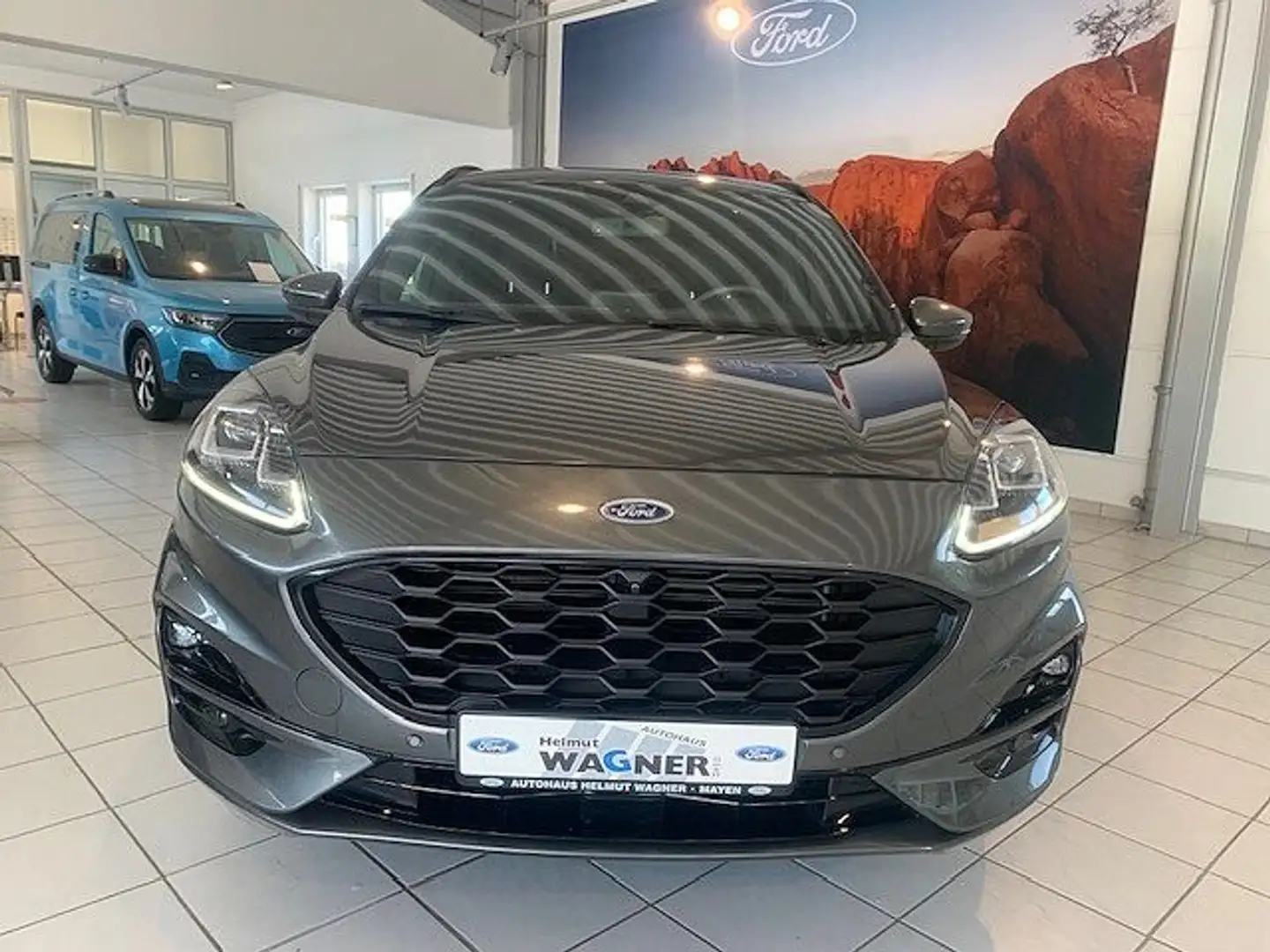 Ford Kuga 1.5 ST-LINE X/TWA/iACC/LED/Head Grijs - 2