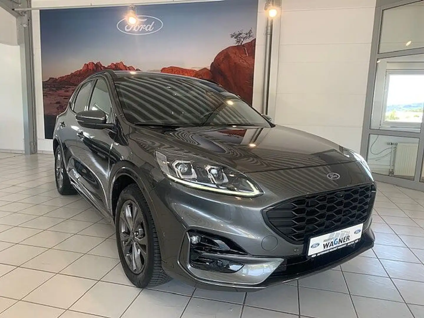 Ford Kuga 1.5 ST-LINE X/TWA/iACC/LED/Head Grijs - 1