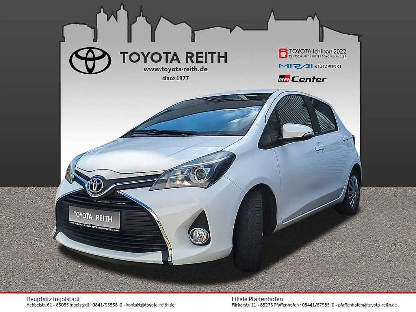 Toyota Yaris 1.0 VVT-i Edition-S Kupplung neu Weiß - 1