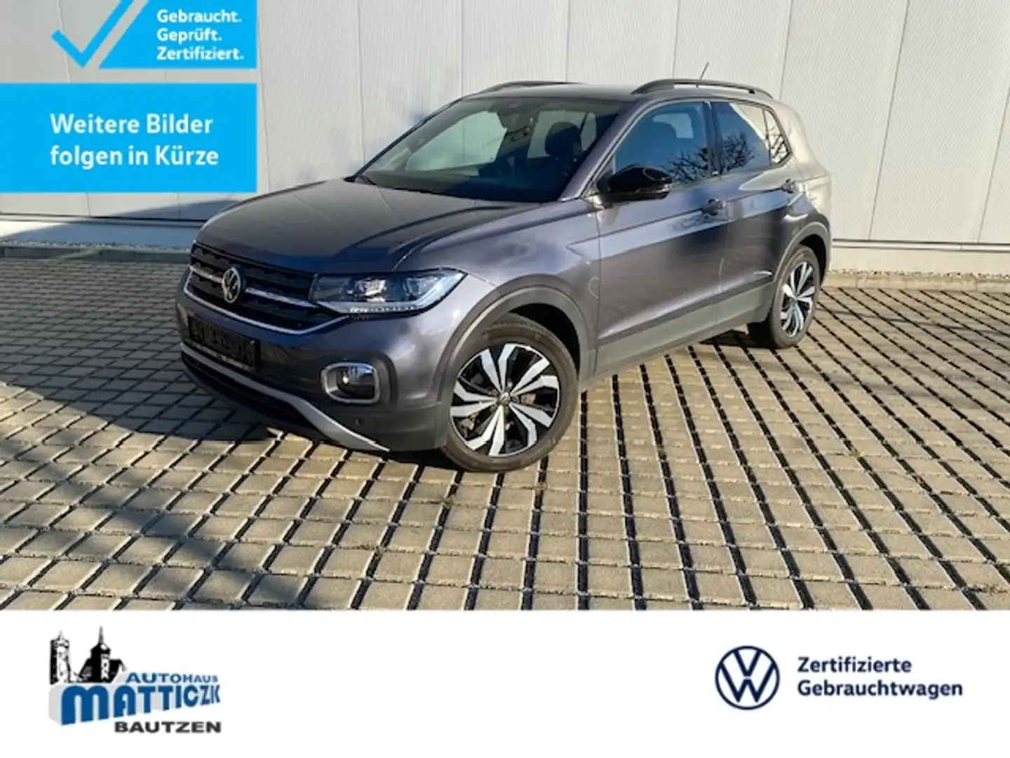 Volkswagen T-Cross 1.0 TSI Active PLUS/17-ZOLL/LED/NAVI+VZE/ACC/PDC/ Grau - 1