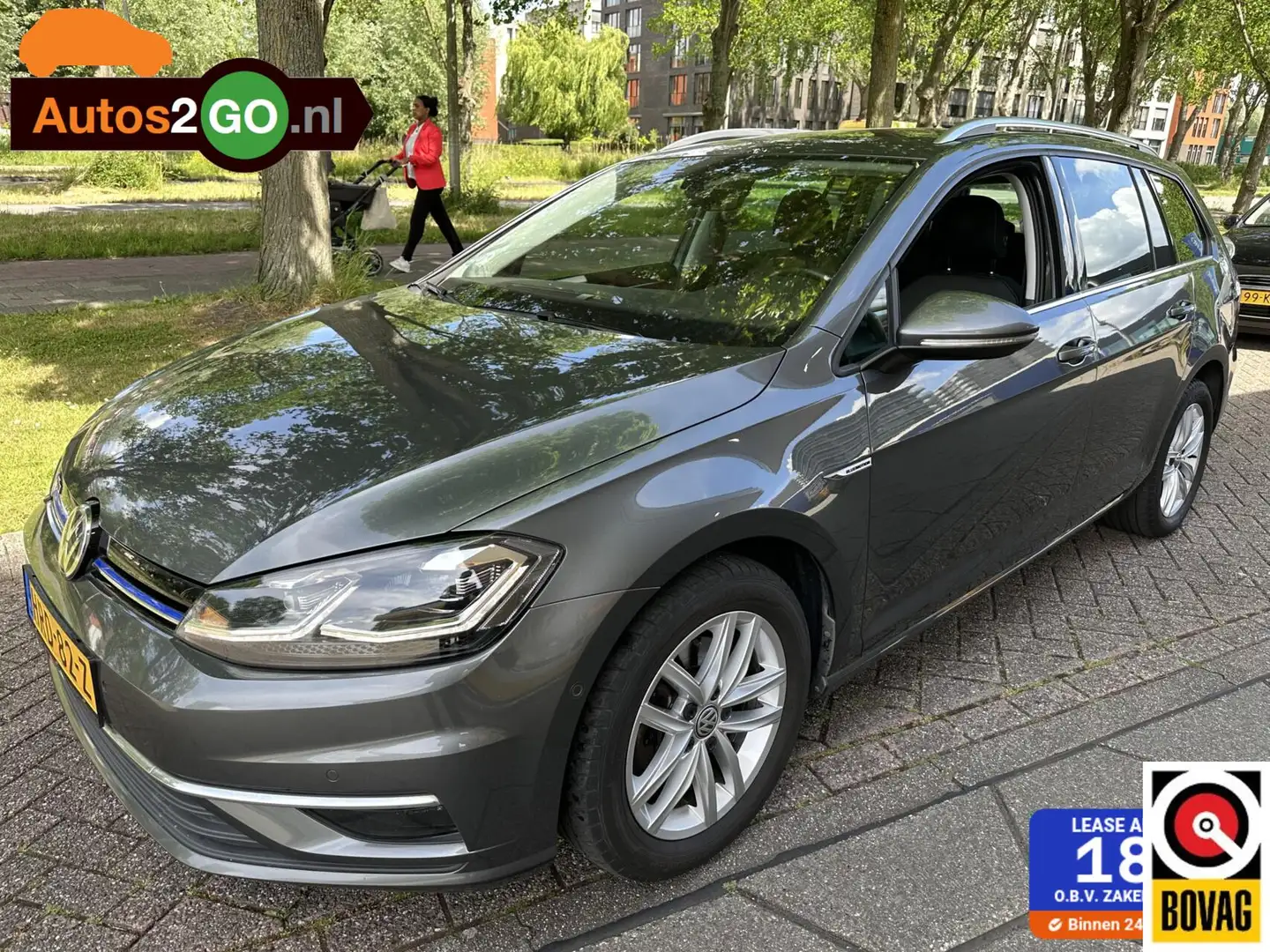 Volkswagen Golf Variant 1.4 TGI CNG Highline I Cruise controle adaptief I Zwart - 1