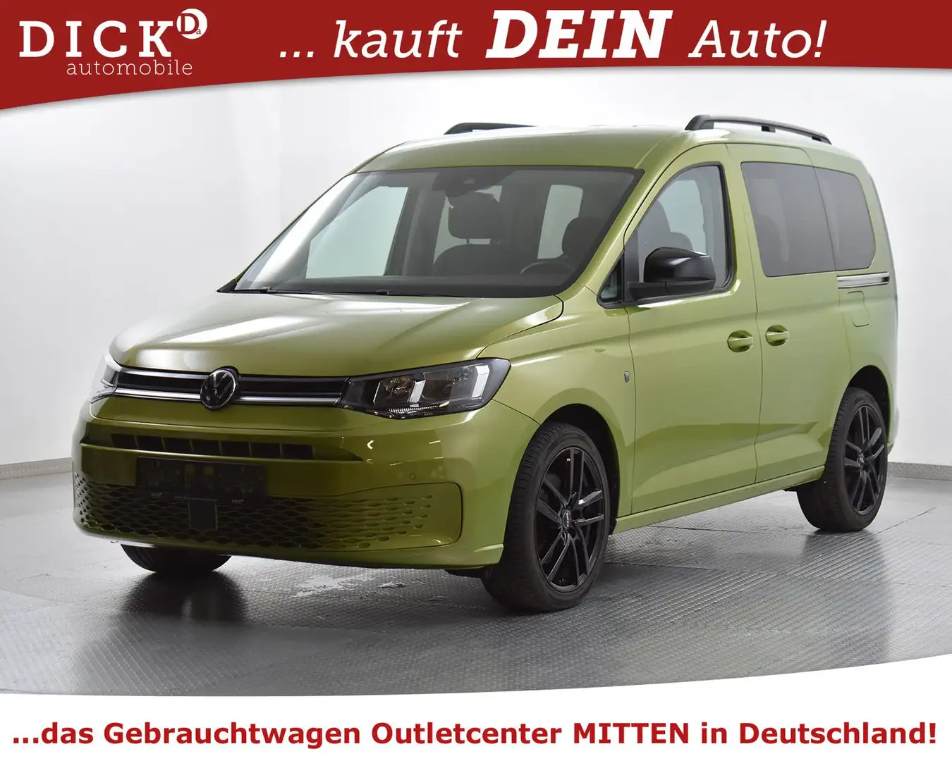 Volkswagen Caddy 2.0d DSG Life 5SI+SHZ+AHK+ACC+MFL+DAB+18" Grün - 2