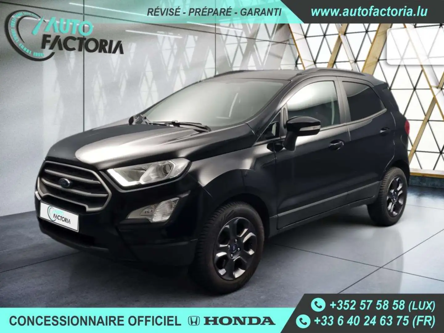 Ford EcoSport 1.0 ECOBOOST 125cv +GPS+RADAR+S.CHAUFF+Opts Noir - 1