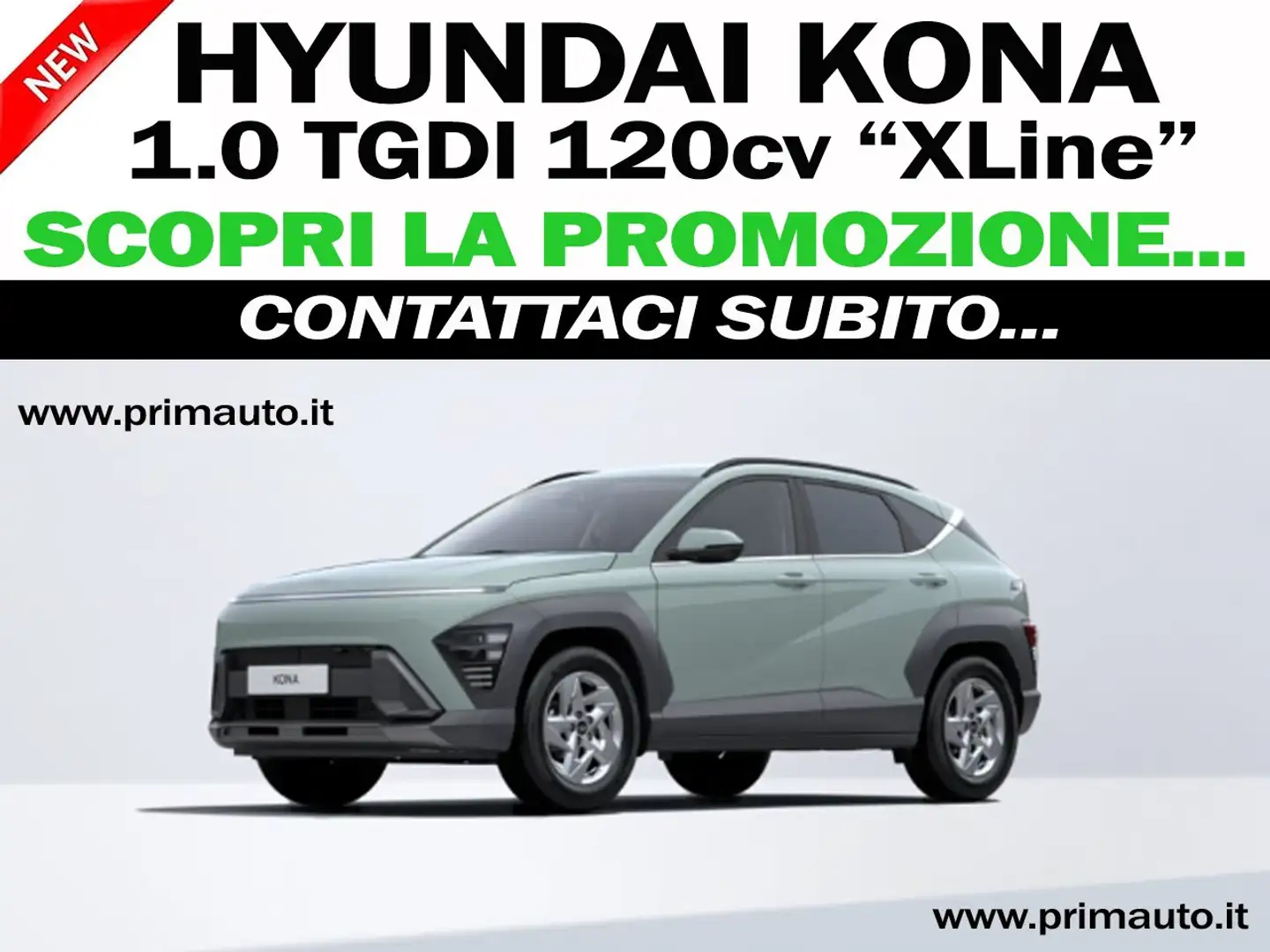 Hyundai KONA 1.0 t-gdi X-LINE 2wd 120cv - New Model! Green - 1