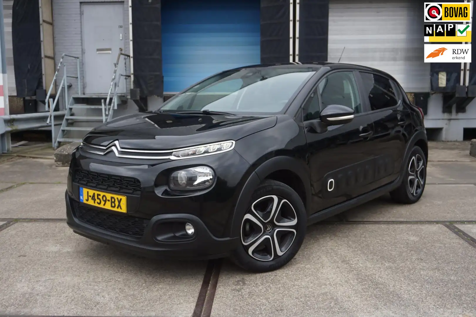 Citroen C3 1.2 PureTech Feel * Cruise * Airco * NAVI * Zwart - 1