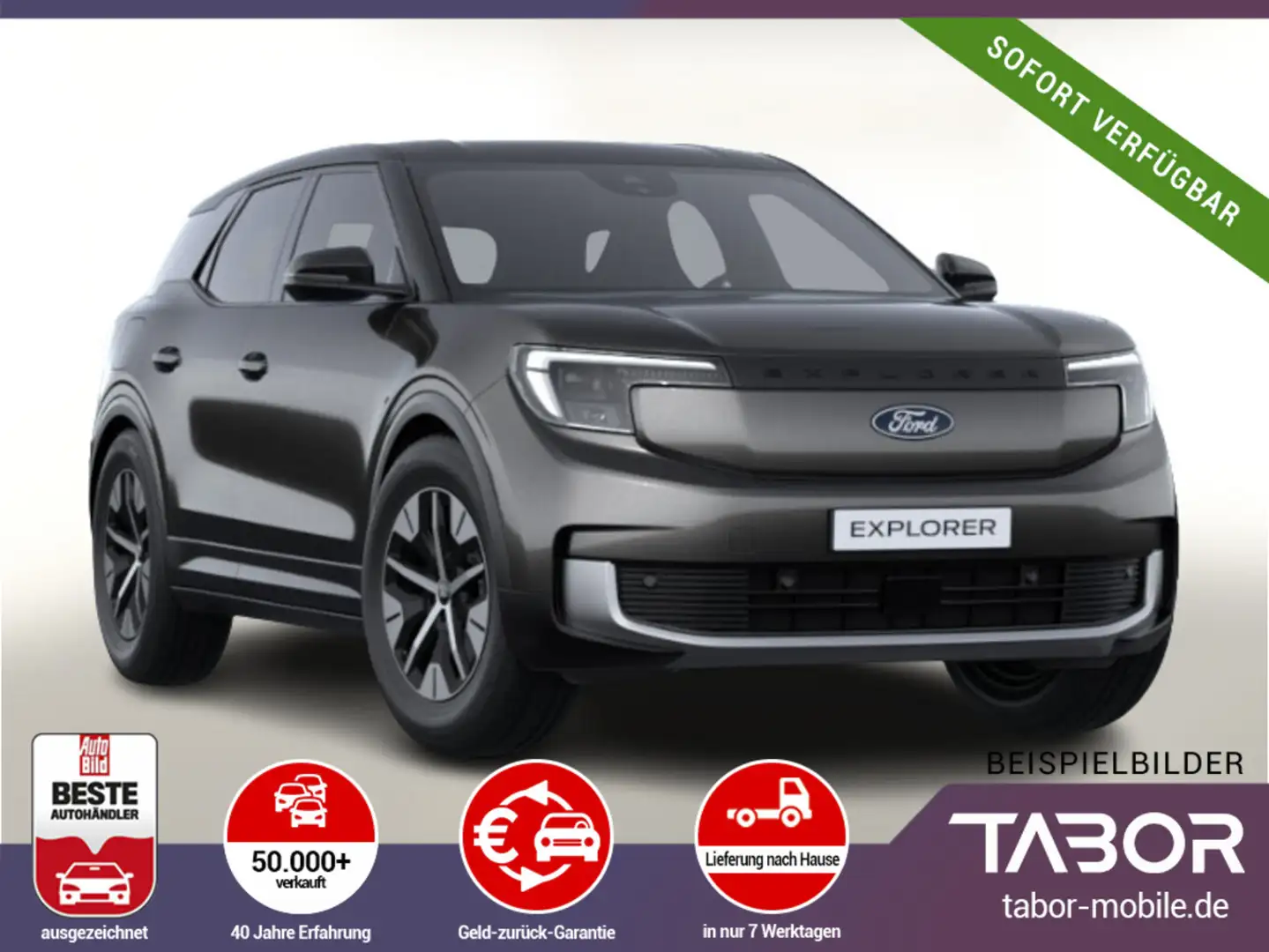 Ford Explorer 77KWh Ext Range Nav Massage ACC SHZ Kam Grau - 1