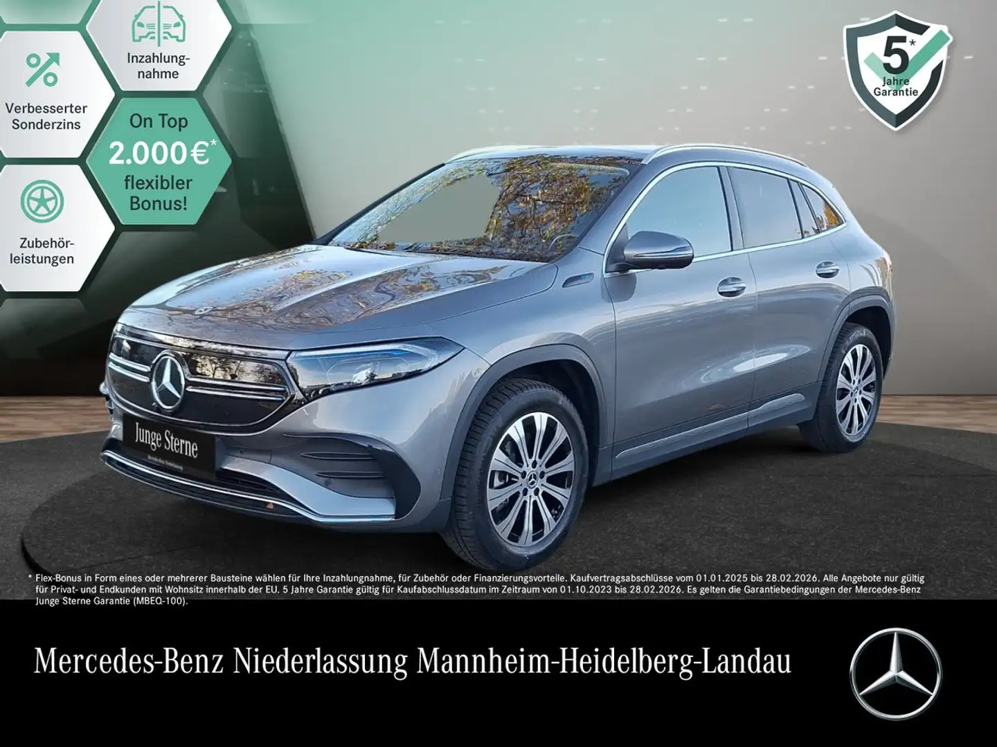 Mercedes-Benz EQA 350 4M AMG+19"+PLUS-PAKET+AHK+PANO+360+MEMORY Gris - 1