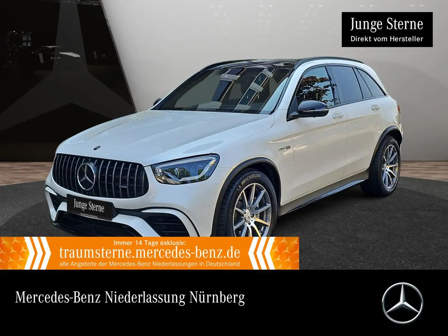 Mercedes-Benz GLC 63 AMG GLC 63 4M NIGHT+PANO+360+AHK+MULTIBEAM+FAHRASS+9G Weiß - 1