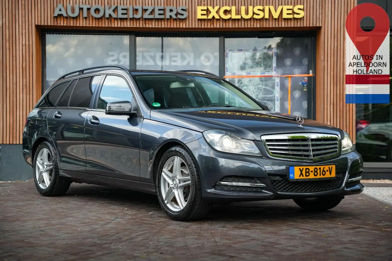 Mercedes-Benz C 220 Estate CDI Prestige Navi klima Cruise AHK Grijs - 1