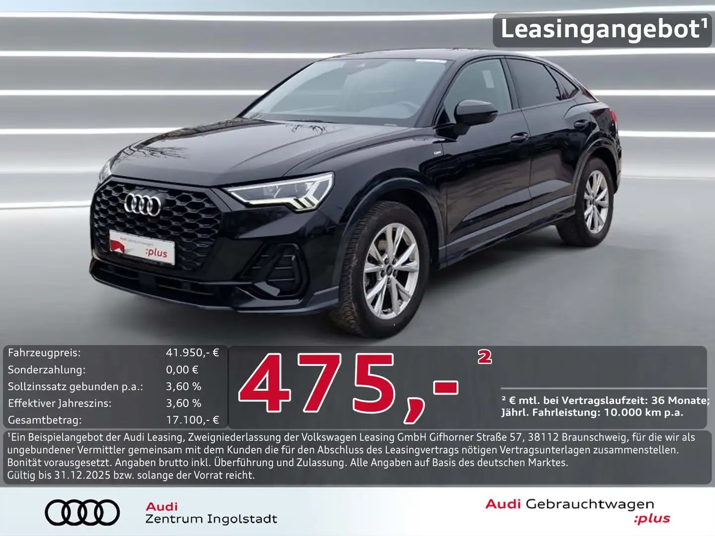 Audi Q3 Sportback 35 TFSI S line NAVI+ LED AHK 18" KAM. Schwarz - 1