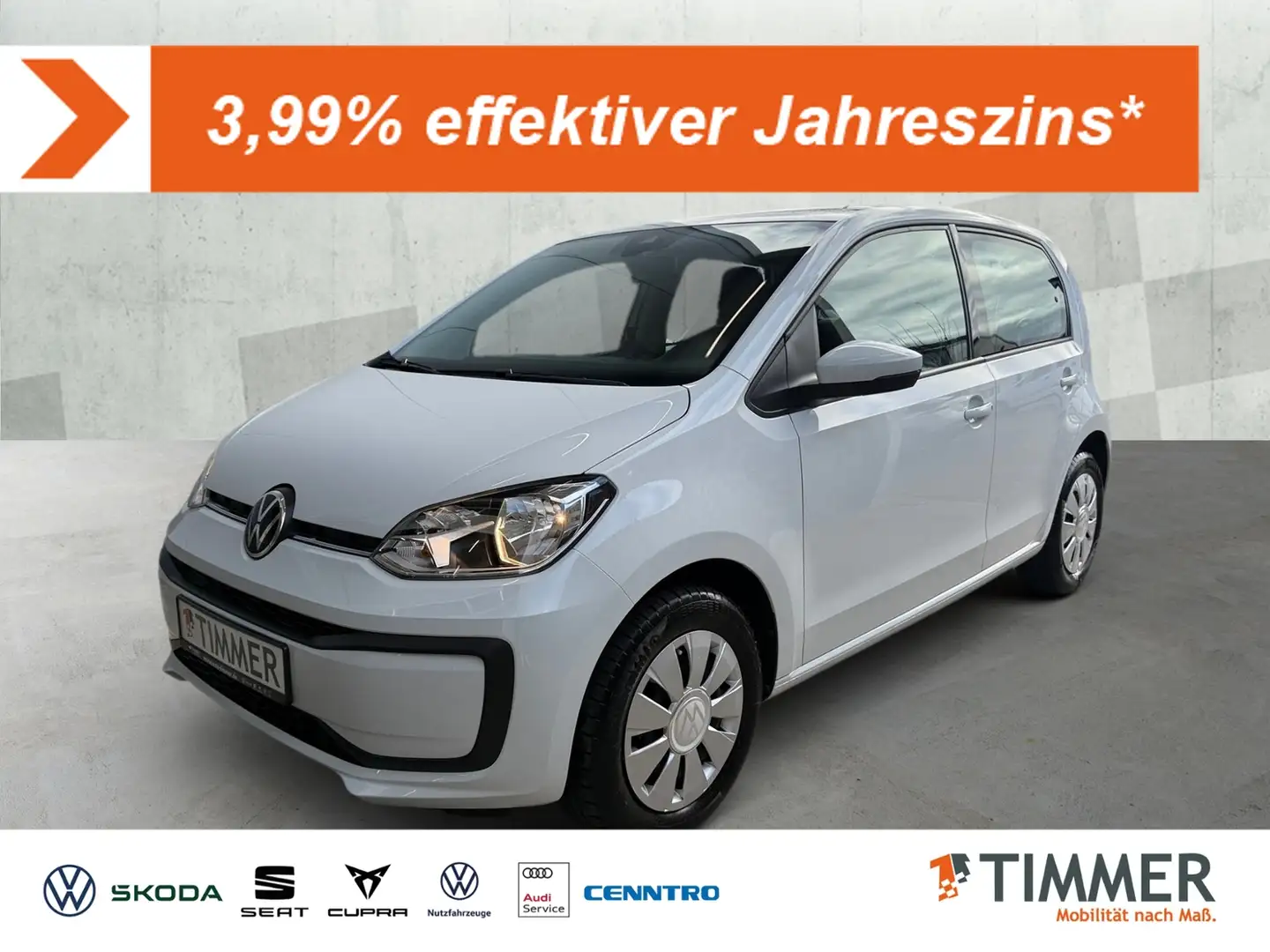 Volkswagen up! 1.0 MOVE *4-TÜR *KLIMA *BLUETOOTH * Bílá - 1