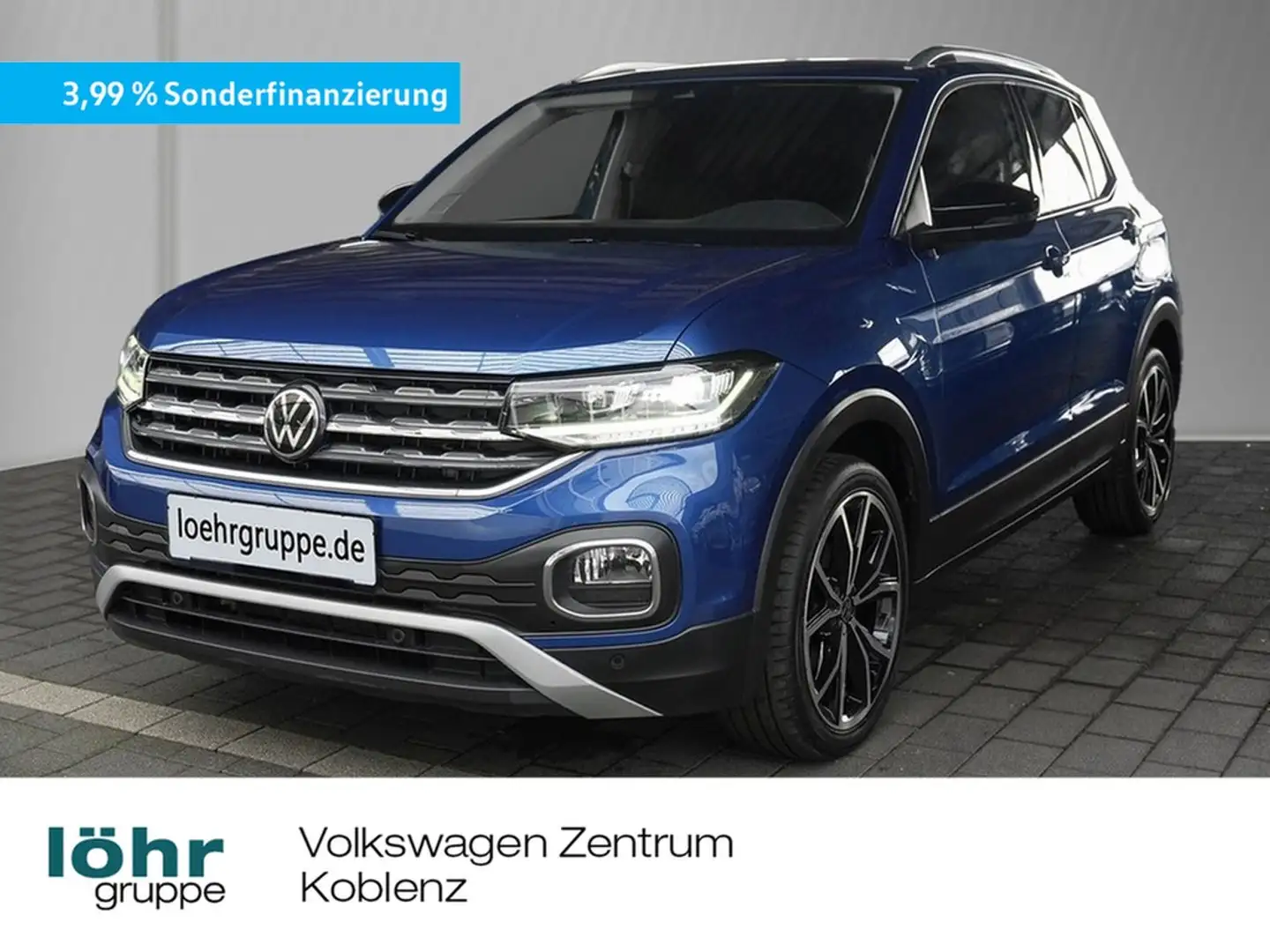 Volkswagen T-Cross 1.0 TSI DSG Style AHK/Navi/RFK Bleu - 1