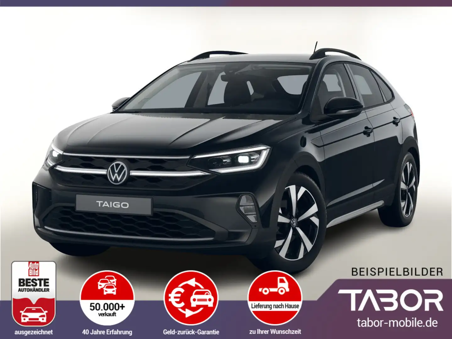 Volkswagen Taigo 1.5 TSI 150 DSG Matrix R2D 2ZClim SHZ KeyL Schwarz - 1